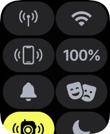 Press the required function to open an application or turn the function on or off.