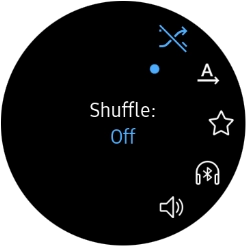 Press the repeat icon to turn the function on or off.
