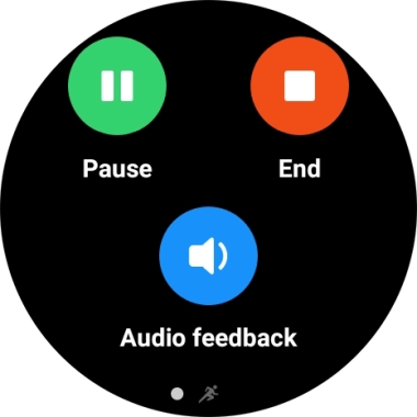 Press Pause to pause activity.