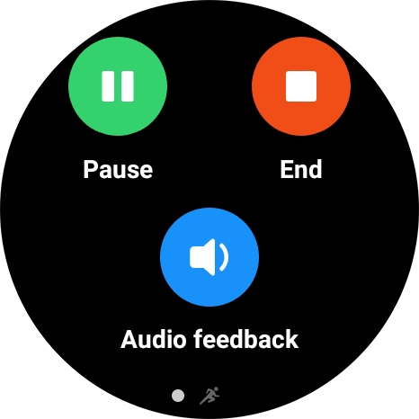 Press Pause to pause activity.