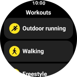 Press the required activity.