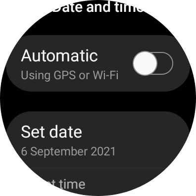 Press Set date.