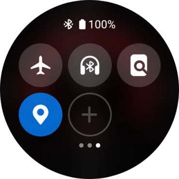 Press the flight mode icon to turn the function on or off.