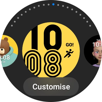 Press Customise.