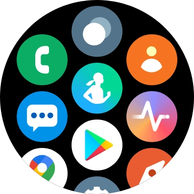 Press the contacts icon.