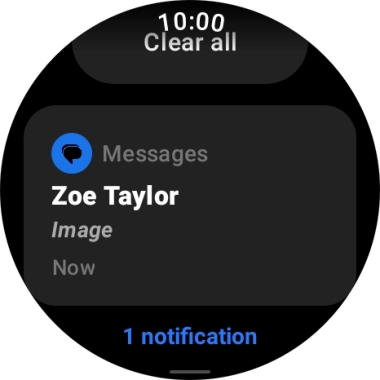 Press the required notification to open it.