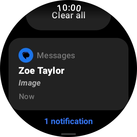 Press the required notification to open it.