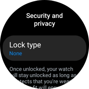 Press Lock type.