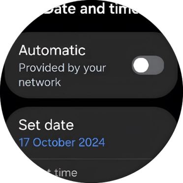 Press Set date.
