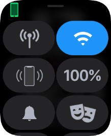 Press the battery percentage.