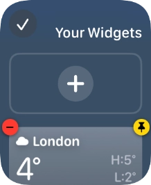 Press the confirm icon.