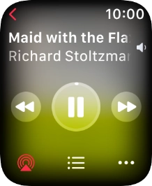 Turn the Digital Crown to select the required volume.