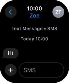 Press SMS.