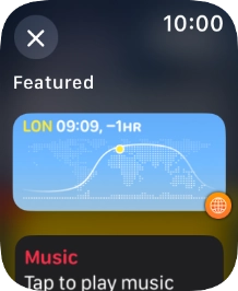 Press the required widget.