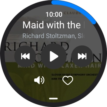 Press arrow right to go to the next audio file.