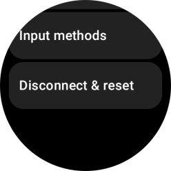 Press Disconnect & reset.
