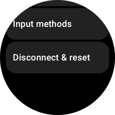 Press Disconnect & reset.