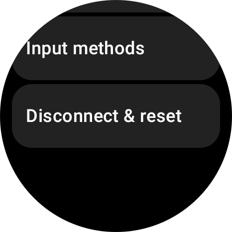 Press Disconnect & reset.