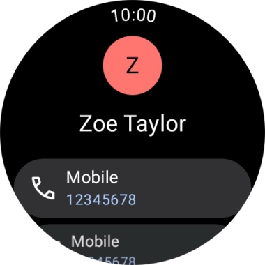 Press the required phone number.