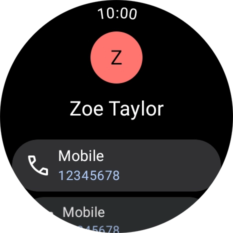 Press the required phone number.
