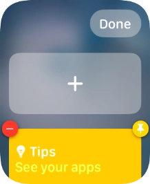 Press the add widget icon and go to the required widget.
