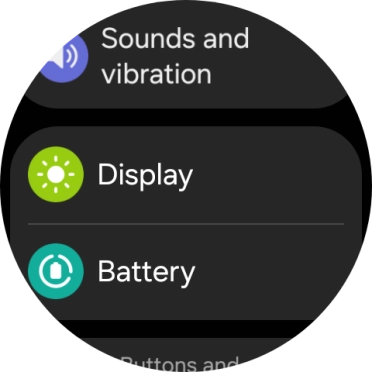 Press Display.