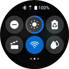 Press the suppression of calls and notifications icon to turn the function on or off.
