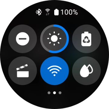 Press the suppression of calls and notifications icon to turn the function on or off.