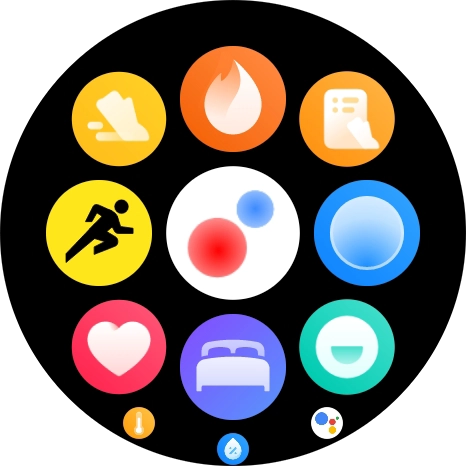 Press the Workouts icon.