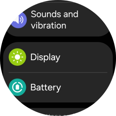 Press Display.