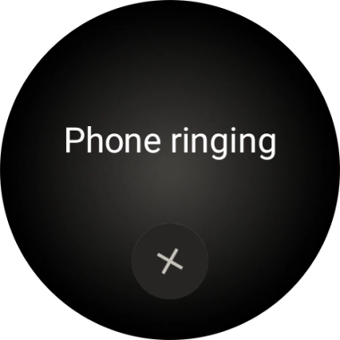 Press the end icon when you've found your phone.
