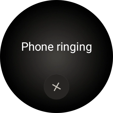 Press the end icon when you've found your phone.