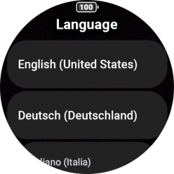Press the required language.