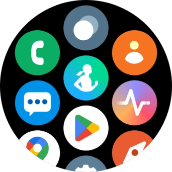 Press the contacts icon.