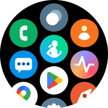 Press the contacts icon.