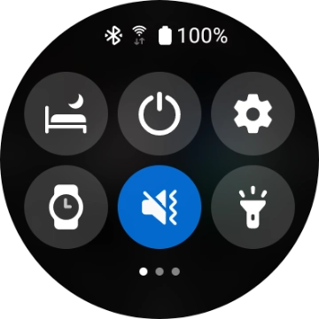 Press the required function to open an application or turn the function on or off.