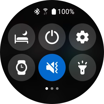 Press the required function to open an application or turn the function on or off.