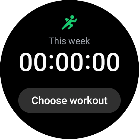 Press Choose workout.