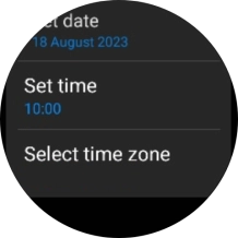 Press Set time.