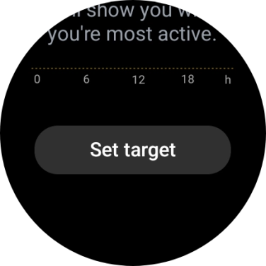 Press Set target.