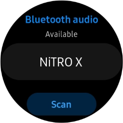 Press the required Bluetooth headset.