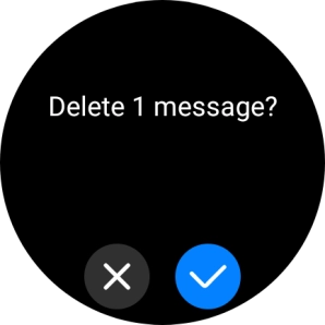 Press the confirm icon.