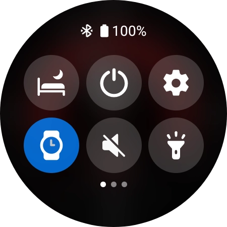 Press the required function to open an application or turn the function on or off.