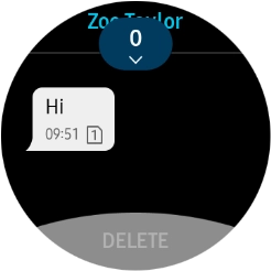 Press the required message.