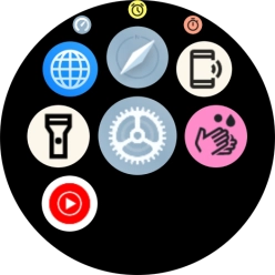 Press the find phone icon to send a signal to your phone.