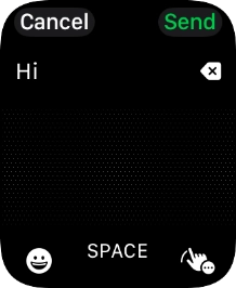 Press the input icon.