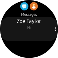 Press the required text message to read it.