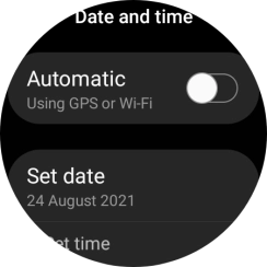 Press Set date.