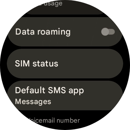 Press SIM status.