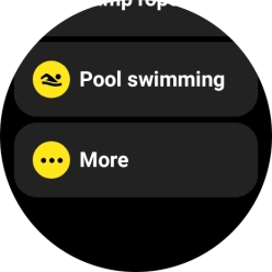If your required activity is not displayed, press More and go to the required activity.